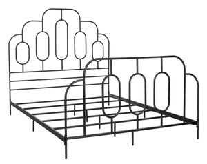 Paloma Metal Retro Bed - Luxurious Design with Sinuous Curves, Perfect for Any Bedroom Décor