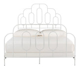 Safavieh Paloma Metal Retro Full Bed White BED6201B-F 889048599567