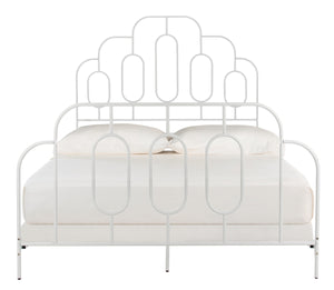 Paloma Metal Retro Bed - Luxurious Design with Sinuous Curves, Perfect for Any Bedroom Décor