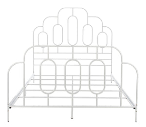 Paloma Metal Retro Bed - Luxurious Design with Sinuous Curves, Perfect for Any Bedroom Décor