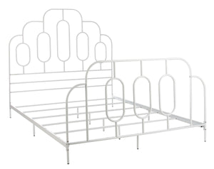 Paloma Metal Retro Bed - Luxurious Design with Sinuous Curves, Perfect for Any Bedroom Décor