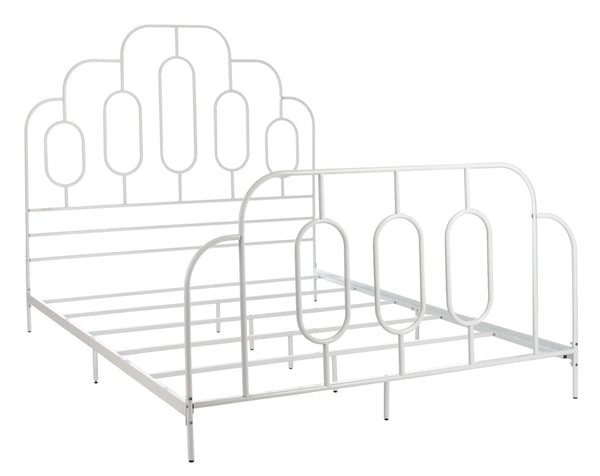 Paloma Metal Retro Bed - Luxurious Design with Sinuous Curves, Perfect for Any Bedroom Décor
