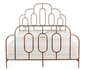 Paloma Metal Retro Bed - Luxurious Design with Sinuous Curves, Perfect for Any Bedroom Décor