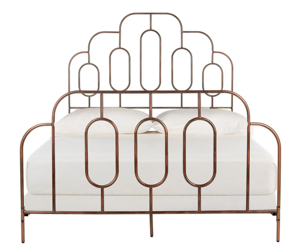 Paloma Metal Retro Bed - Luxurious Design with Sinuous Curves, Perfect for Any Bedroom Décor