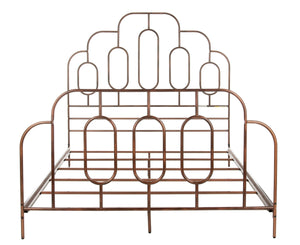 Paloma Metal Retro Bed - Luxurious Design with Sinuous Curves, Perfect for Any Bedroom Décor