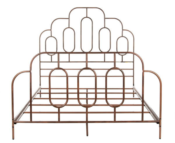 Paloma Metal Retro Bed - Luxurious Design with Sinuous Curves, Perfect for Any Bedroom Décor