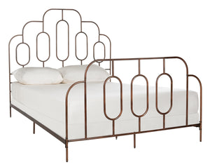 Paloma Metal Retro Bed - Luxurious Design with Sinuous Curves, Perfect for Any Bedroom Décor