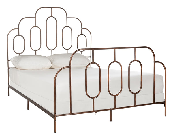 Paloma Metal Retro Bed - Luxurious Design with Sinuous Curves, Perfect for Any Bedroom Décor