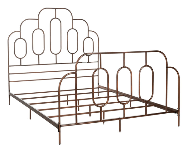 Paloma Metal Retro Bed - Luxurious Design with Sinuous Curves, Perfect for Any Bedroom Décor