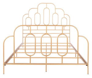 Paloma Metal Retro Bed - Luxurious Design with Sinuous Curves, Perfect for Any Bedroom Décor