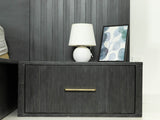 VIG Furniture Modrest Manchester- Contemporary Dark Grey Nightstand VGWD-HLF2-BS1DRA VGWD-HLF2-BS1DRA