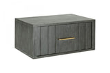 VIG Furniture Modrest Manchester- Contemporary Dark Grey Nightstand VGWD-HLF2-BS1DRA VGWD-HLF2-BS1DRA