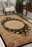 Nourison Nourison 2000 2233 Persian Handmade Tufted Indoor Area Rug Black 9'9" x 13'9" 99446537430