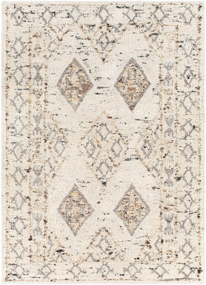 Bremen BEN-2300 Global Wool Rug BEN2300-81012 Cream, Medium Gray, Charcoal, Black, Dark Brown, Butter 100% Wool 8'10" x 12'
