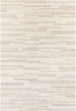 Bremen BEN-2301 Modern Wool Rug BEN2301-81012 Cream, Light Gray, Beige, Dark Brown, Medium Gray 100% Wool 8'10" x 12'
