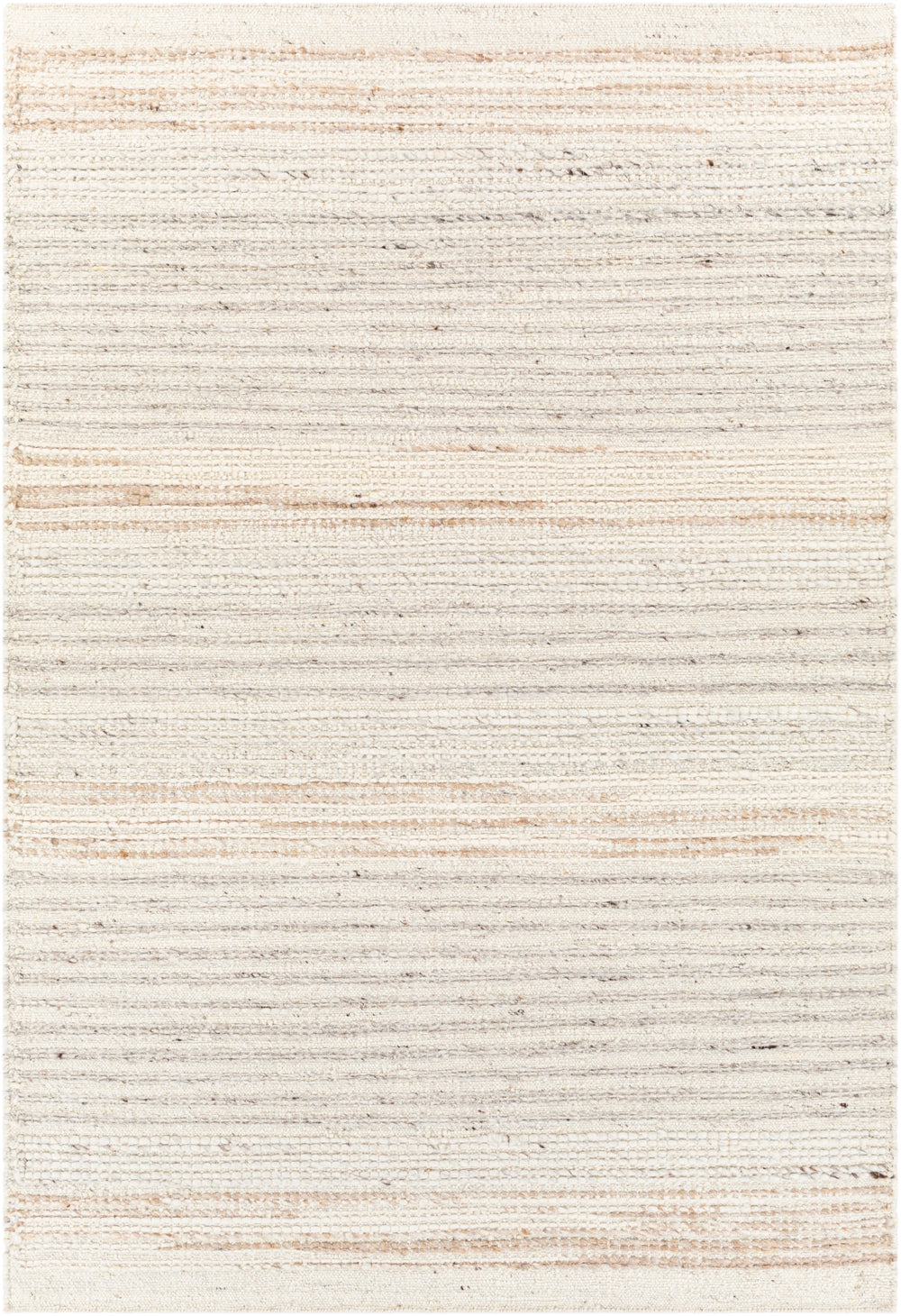 Bremen BEN-2302 Modern Wool Rug BEN2302-81012 Cream, Light Gray, Beige, Dark Brown 100% Wool 8'10" x 12'