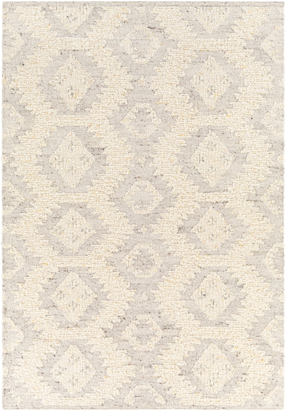 Bremen BEN-2306 Global Wool Rug BEN2306-81012 Cream, Light Gray, Dark Brown 100% Wool 8'10" x 12'