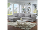 Porter Designs Arcadia Tufted-Upholstery Modern Sectional Cream 01-207C-23-1354-KIT