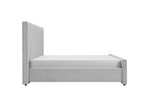 VIG Furniture Modrest Beverly - Modern Grey Velvet Bed VGJYJY-653-XGRY-BED