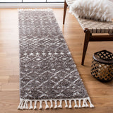 Berber Fringe Shag 516 Shag & Flokati Power Loomed 80% Polypropylene + 20% Polyester Rug Brown / Ivory