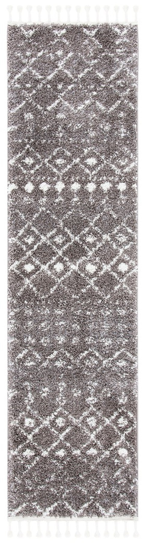 Berber Fringe Shag 516 Shag & Flokati Power Loomed 80% Polypropylene + 20% Polyester Rug Brown / Ivory
