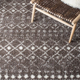 Berber Fringe Shag 516 Shag & Flokati Power Loomed 80% Polypropylene + 20% Polyester Rug Brown / Ivory