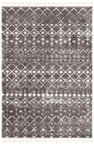 Berber Fringe Shag 516 Shag & Flokati Power Loomed 80% Polypropylene + 20% Polyester Rug Brown / Ivory