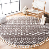 Berber Fringe Shag 516 Shag & Flokati Power Loomed 80% Polypropylene + 20% Polyester Rug Brown / Ivory