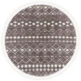 Berber Fringe Shag 516 Shag & Flokati Power Loomed 80% Polypropylene + 20% Polyester Rug Brown / Ivory