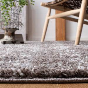 Berber Fringe Shag 519 Shag & Flokati Power Loomed 80% Polypropylene + 20% Polyester Rug Brown / Ivory