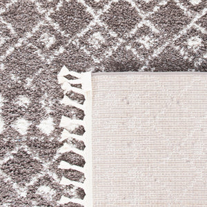 Berber Fringe Shag 519 Shag & Flokati Power Loomed 80% Polypropylene + 20% Polyester Rug Brown / Ivory