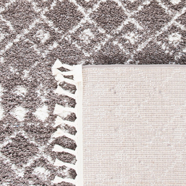 Berber Fringe Shag 519 Shag & Flokati Power Loomed 80% Polypropylene + 20% Polyester Rug Brown / Ivory