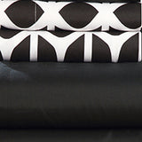Solid Black with Bailee Black Print King 6pc Sheet Set