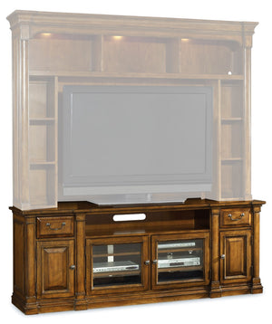 Hooker Furniture Tynecastle Traditional/Formal Poplar Solids and Figured Alder Veneers with Resin Entertainment Console 5323-55484