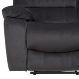 Porter Designs Ramsey Microfiber Transitional Reclining Sofa Gray 03-112C-01-6014