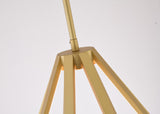 Bethel Gold LED Chandelier in Metal & Silicone