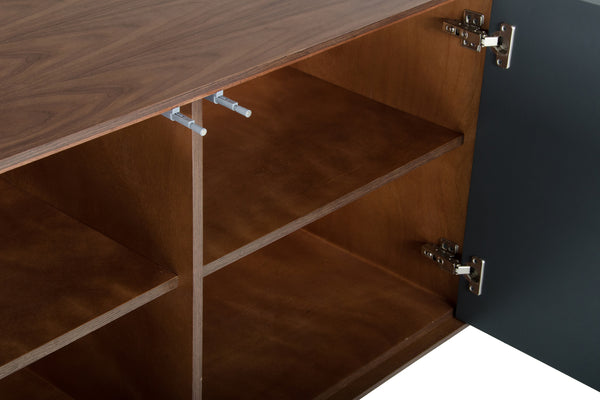 VIG Furniture Modrest Weylyn Modern Charcoal Grey & Walnut Buffet VGMABH-374