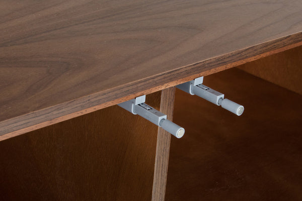 VIG Furniture Modrest Weylyn Modern Charcoal Grey & Walnut Buffet VGMABH-374