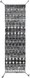 Birch BHC-2301 Global Recycled PET Yarn Rug BHC2301-268 Charcoal, Medium Gray, Taupe, Light Gray, Cream 100% Recycled PET Yarn 2'6" x 8'