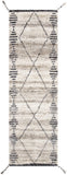 Birch BHC-2302 Global Recycled PET Yarn Rug BHC2302-268 Khaki, Cream, Taupe, Medium Gray, Charcoal 100% Recycled PET Yarn 2'6" x 8'