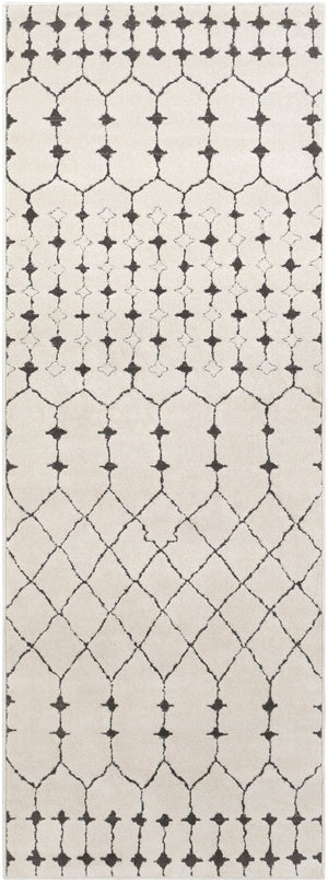 Bahar BHR-2312 Global Polypropylene, Polyester Rug BHR2312-2773 Charcoal, Beige, Medium Gray 60% Polypropylene, 40% Polyester 2'7" x 7'3"