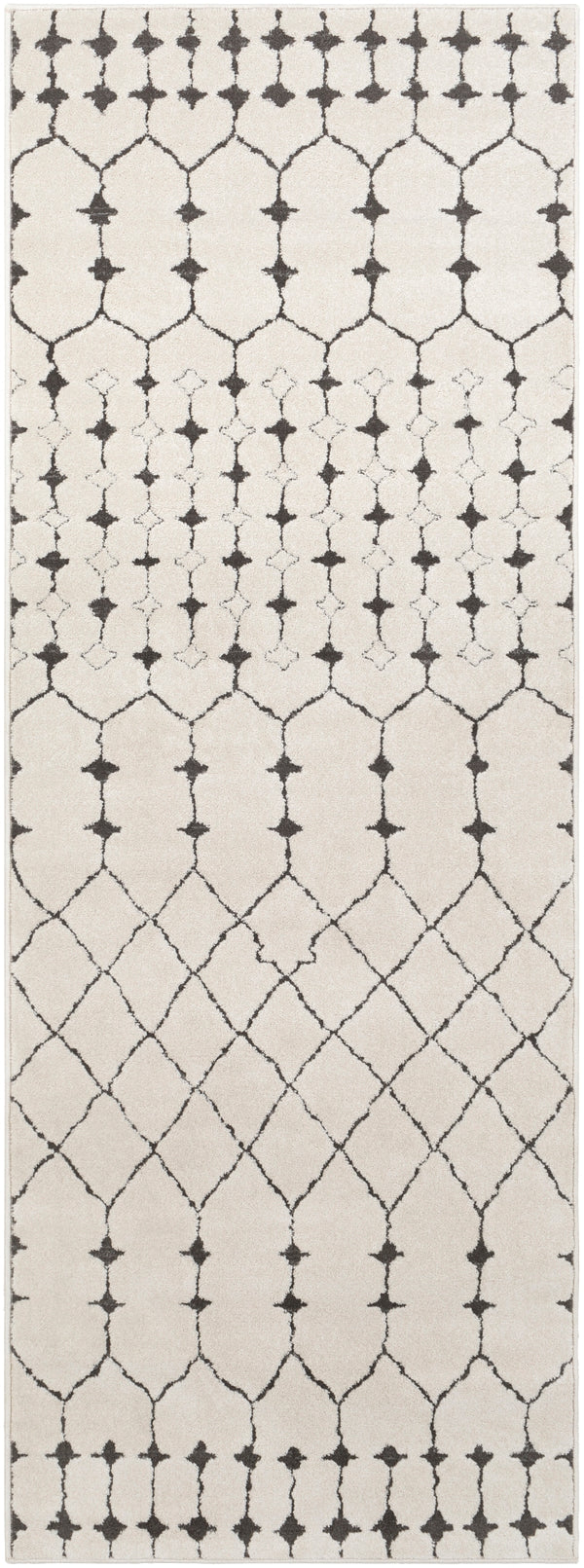 Bahar BHR-2312 Global Polypropylene, Polyester Rug BHR2312-2773 Charcoal, Beige, Medium Gray 60% Polypropylene, 40% Polyester 2'7" x 7'3"