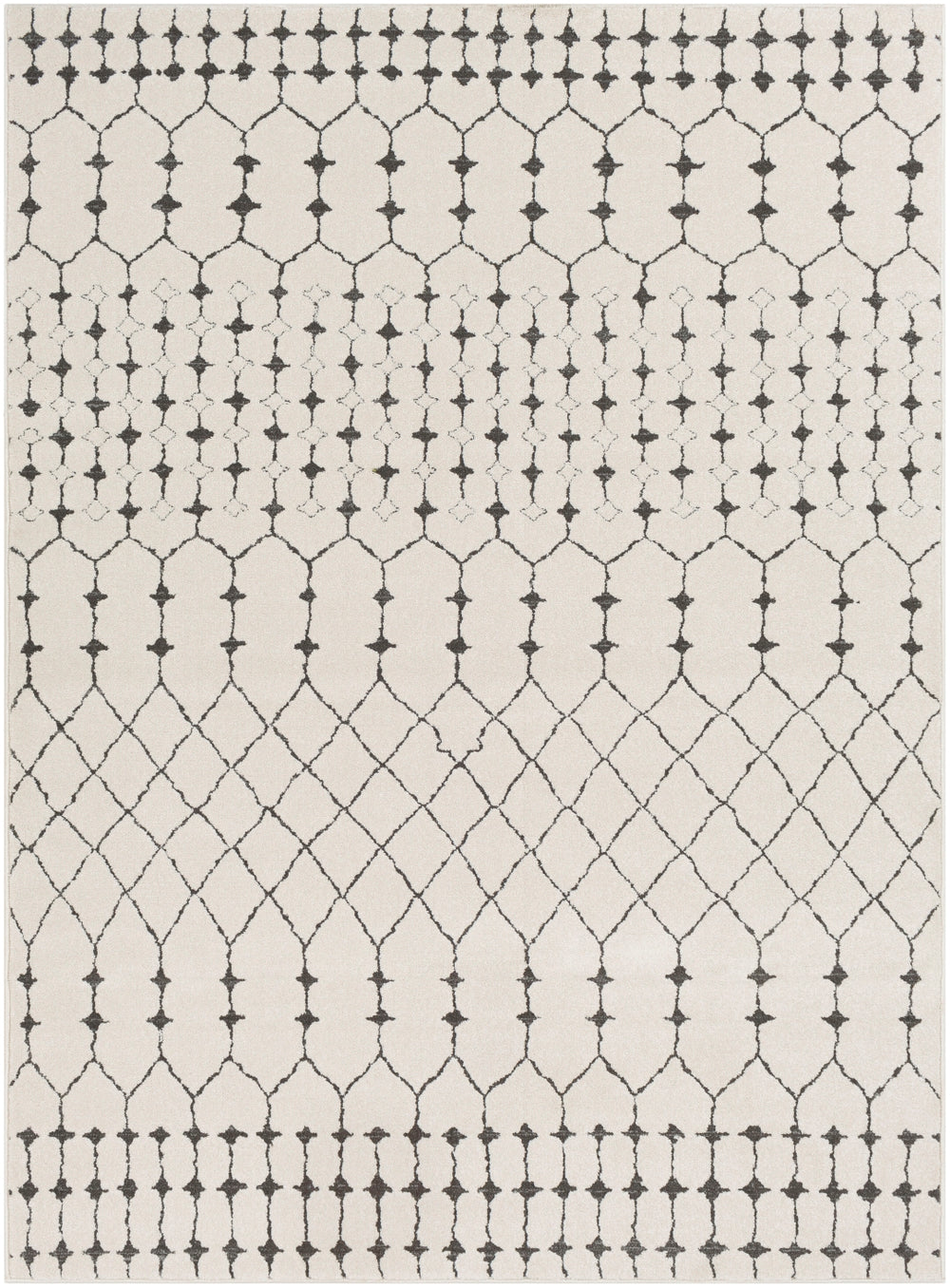 Bahar BHR-2312 Global Polypropylene, Polyester Rug BHR2312-93123 Charcoal, Beige, Medium Gray 60% Polypropylene, 40% Polyester 9' x 12'4"