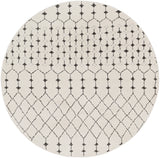 Bahar BHR-2312 Global Polypropylene, Polyester Rug BHR2312-53RD Charcoal, Beige, Medium Gray 60% Polypropylene, 40% Polyester 5'3" Round