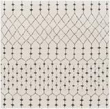 Bahar BHR-2312 Global Polypropylene, Polyester Rug BHR2312-53SQ Charcoal, Beige, Medium Gray 60% Polypropylene, 40% Polyester 5'3" Square