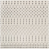 Bahar BHR-2312 Global Polypropylene, Polyester Rug BHR2312-67SQ Charcoal, Beige, Medium Gray 60% Polypropylene, 40% Polyester 6'7" Square