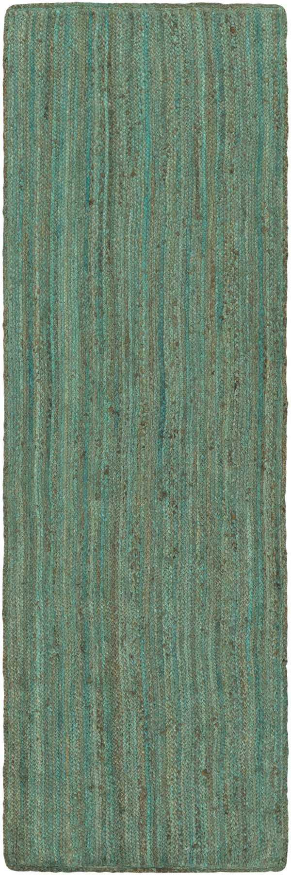 Brice BIC-7000 Cottage Jute Rug BIC7000-268 Mint, Dark Brown 100% Jute 2'6" x 8'