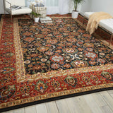 Nourison Timeless TML20 Persian Machine Made Loomed Indoor Area Rug Navy 9'9" x 13' 99446276797