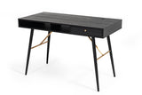 VIG Furniture Modrest Billy Modern Black Oak & Gold Desk VGDWJ3496