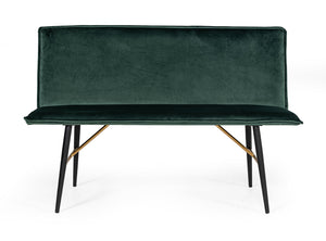 VIG Furniture Modrest Billy Modern Green Velvet Dining Bench VGDWJ1899